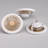 Kép 2/3 - Intelligens távirányítós LED ventilátor lámpa E27 csavaros szabályozható, aromaterápiás világítás ventilátor lámpa - Sárga