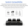Kép 5/7 - MK321BT 3 gombos mini, testreszabott billentyűzet mechanikus kék gombokkal USB+BT kettős módú csatlakozással - Fehér