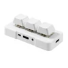 Kép 1/7 - MK321BT 3 gombos mini, testreszabott billentyűzet mechanikus kék gombokkal USB+BT kettős módú csatlakozással - Fehér