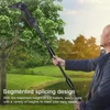 Kép 10/14 - 21 V-os, 6 hüvelykes elektromos metszőfűrész, nagy hatékonyságú gép, 3 szakaszban állítható magasság (1 db akkumulátor)