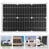 Kép 4/20 - Napelemes energiatermelő rendszer 25 W napelem + 6000 W inverter DC 12 V-tól AC 220 V-ig intelligens LCD kijelzővel, kettős USB töltőporttal + 30 A napelemes töltésvezérlő