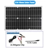 Kép 8/20 - Napelemes energiatermelő rendszer 25 W napelem + 6000 W inverter DC 12 V-tól AC 220 V-ig intelligens LCD kijelzővel, kettős USB töltőporttal + 30 A napelemes töltésvezérlő