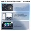 Kép 8/10 - Vezeték nélküli autós szórakoztató adapter csere iPhone 5 GHz-es WiFi autóhoz