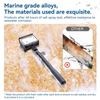 Kép 9/12 - TELESIN WSS-001 25,7 hüvelykes Selfie Stick rozsdaálló, 360°-ban forgatható alumíniumötvözet 3 részből álló 1/4 hüvelykes csavar 3 pofás adapterrel, kompatibilis az Insta 360 DJI GoPro 11/10/9/8/7/6/54 /3