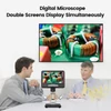 Kép 6/11 - 24M digitális mikroszkóp 3x digitális nagyítású fotó videó funkció 3D hatás 7 hüvelykes állítható kijelzővel