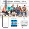 Kép 9/10 - Tuya WiFi 80A egyfázisú bilincs napelemes PV kétirányú energiamérő APP vezérlő áramtranszformátor ütemezés időzítő otthoni automatizálási eszköz - 2 Gang