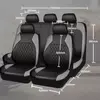 Kép 3/6 - Autós univerzális PU bőr ülésvédő teljes készlet autós SUV járművekhez (9 darab) - Szürke