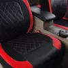 Kép 3/5 - Autós univerzális PU bőr ülésvédő teljes készlet autós SUV járművekhez (9 darab) - Piros