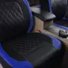 Kép 4/4 - Autós univerzális PU bőr ülésvédő teljes készlet autós SUV járművekhez (9 darab) - Kék