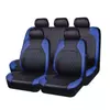 Kép 1/4 - Autós univerzális PU bőr ülésvédő teljes készlet autós SUV járművekhez (9 darab) - Kék