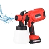 Kép 1/13 - 21V Max akkumulátoros elektromos festékszóró 3 réz fúvókával 3 permetezési mintával 900 ml-es tartály bútorokhoz / kerítéshez / falakhoz / ajtókhoz / kerti székekhez - Piros
