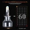 Kép 4/5 - Autó LED fényszóró izzók IP68 Vízálló 6000K 30W 3100LM (2db) - H4