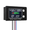 Kép 1/11 - 9V-100V akkumulátorkapacitás feszültségmérő LCD kijelzővel háttérvilágítással Digitális voltmérő teszter lítium háromkomponensű akkumulátorokhoz Ólom-savas akkumulátor lítium-vas-foszfát akkumulátor kapacitás százalékos teszter