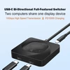 Kép 11/13 - USB-C kétirányú kapcsoló 2 számítógép KVM kapcsoló 8K@60Hz HDR támogatás 10Gbps adatátvitel PD 100W töltés