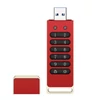 Kép 1/12 - Titkosított biztonságos USB flash meghajtó AES 256 bites USB 3.0 hardveres jelszó Automatikus zár alumíniumötvözet ház titkosító billentyűzettel - 128GB