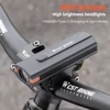 Kép 7/20 - WEST BIKING 400 Lumen USB újratölthető kerékpáros lámpa vízálló több üzemmódban - Fekete