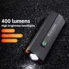 Kép 13/20 - WEST BIKING 400 Lumen USB újratölthető kerékpáros lámpa vízálló több üzemmódban - Sárga