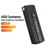 Kép 15/20 - WEST BIKING 400 Lumen USB újratölthető kerékpáros lámpa vízálló több üzemmódban - Kék