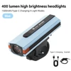 Kép 17/20 - WEST BIKING 400 Lumen USB újratölthető kerékpáros lámpa vízálló több üzemmódban - Kék