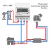 Kép 4/10 - Tuya WiFi intelligens fotovoltaikus mérő megszakító időzítő többfunkciós szoláris kétirányú óramérő