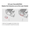 Kép 8/9 - Creality CR Laser Falcon védőlencse Creality Falcon 5W/10W lézermodulhoz (5 db)