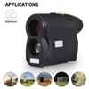 Kép 9/14 - Golf távolságmérő 6X nagyítású digitális vadászati mérési monokuláris teleszkóp - Fekete, 600 m