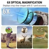 Kép 3/14 - Golf lézeres távolságmérő 6X nagyítású digitális vadászat magasság- és szögmérő monokuláris teleszkóppal - Fekete, 1000 m
