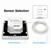 Kép 4/9 - Tuya Wifi digitális kijelző intelligens hőmérséklet-szabályozó 16A elektromos fűtési termosztát érintőképernyővel - Fekete