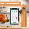 Kép 2/11 - Intelligens vezeték nélküli hús- és ételhőmérő 5-10 perces gyorstöltés IPX7 vízálló APP vezérlés főzéshez / grillezéshez / füstöléshez - Kávé barna