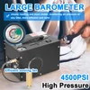 Kép 6/7 - 4500PSI elektromos nagynyomású légkompresszor kültéri autógumi felfújó szivattyú barométer beépített transzformátorral