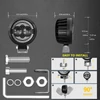 Kép 2/5 - 120 W 18000LM szuper fényes vízálló spot ködlámpa autóhoz, motorkerékpárhoz, terepjáróhoz, ATV teherautóhoz (2 db) - Kerek LED-es lámpa