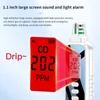 Kép 6/20 - Hordozható elektrokémiai érzékelő, 1,1 hüvelykes LCD-képernyős szén-monoxid-érzékelő hangjelzéssel és lemerült akkumulátor-emlékeztető funkcióval - Fehér