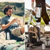 Kép 2/18 - TOMSHOO 1050 ml-es rozsdamentes acél szivárgásmentes sportpalack szabadtéri kempingezéshez túrázáshoz, hátizsákkal, kerékpározáshoz, fitneszhez