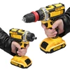 Kép 12/13 - 21 V 2 az 1 elektromos lítium fúró/csavarhúzó, nagy nyomatékú szálcsiszolt motor, praktikus háztartási gépekhez, bútorszereléshez, autóelektronika javításához - 2 akkumulátor