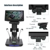 Kép 4/8 - IPS képernyős 48MP USB digitális mikroszkóp - 7 hüvelykes