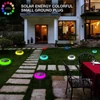 Kép 7/10 - 10 RGB LED színes gradiens dugaszolható földi terasz, kerti pázsitlámpa
