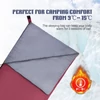 Kép 4/20 - Lixada Outdoor Envelope hálózsák - Bordó