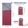 Kép 7/20 - Lixada Outdoor Envelope hálózsák - Bordó