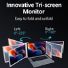 Kép 4/14 - Hordozható háromképernyős monitor laptop bővítőképernyő 1920*1200 felbontás 15-17 hüvelykes laptophoz - 14 hüvelykes
