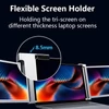 Kép 9/14 - Hordozható háromképernyős monitor laptop bővítőképernyő 1920*1200 felbontás 15-17 hüvelykes laptophoz - 14 hüvelykes