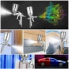 Kép 6/10 - Alacsony nyomású mini levegő, festékszóró 0,5 mm-es fúvókával, 150 cm3-es kapacitású csésze gravitációs adagolás házfestéshez, gépjármű- és bútorfestéshez