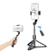 Kép 4/10 - 33,9 hüvelykes 3 az 1-ben Selfie Stick asztali állványos karimbal stabilizátor