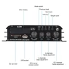 Kép 2/11 - S-299 hordozható mini 4.1 audio sztereó végerősítő BT autós és otthoni kettős felhasználású 4*40W távirányítóval