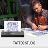 Kép 6/18 - Bisofice BT+USB hőtetováló transzfer, stencilnyomtató 10 transzferpapírral, APP vezérlés