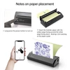 Kép 13/18 - Bisofice BT+USB hőtetováló transzfer, stencilnyomtató 10 transzferpapírral, APP vezérlés