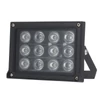 Kép 1/14 - Infravörös 12 db LED megvilágító éjjellátó széles látószögű, nagy hatótávolságú kültéri vízálló CCTV biztonsági kamerához - Fekete
