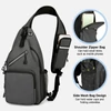 Kép 3/14 - Sling Bag Crossbody Fanny Packs válltáska túrázáshoz - Fekete