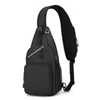 Kép 11/14 - Sling Bag Crossbody Fanny Packs válltáska túrázáshoz - Fekete