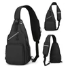 Kép 13/14 - Sling Bag Crossbody Fanny Packs válltáska túrázáshoz - Fekete