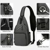 Kép 9/14 - Sling Bag Crossbody Fanny Packs válltáska túrázáshoz - Sötét kék